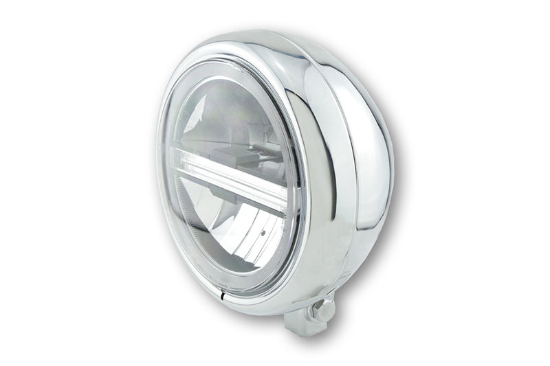 5 3/4 Zoll LED Scheinwerfer Highsider Pecos Typ 6 Chrom