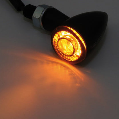LED Blinker Highsider Apollo Bullet schwarz