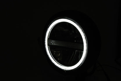 5 3/4 Zoll LED Scheinwerfer Highsider Pecos Typ 6 schwarz matt