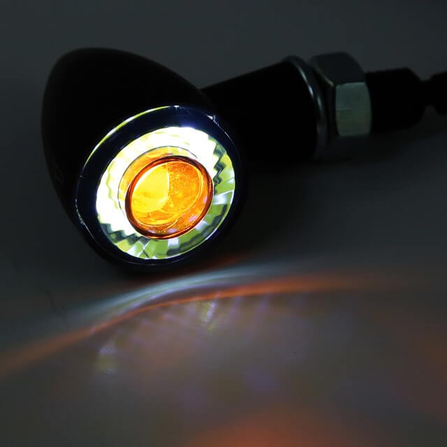 LED Blinker Paar Highsider Apollo Bullet mit Positionslicht, 12V / 2,5W, E-geprüft