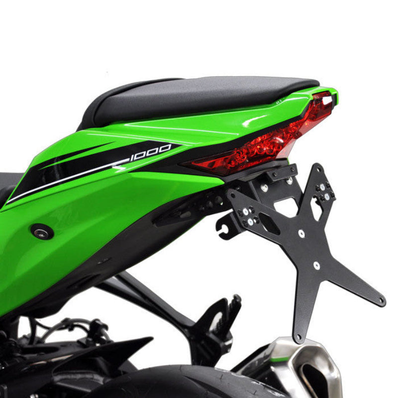 Kennzeichenhalter Set Zieger X-Line für Kawasaki ZX-10 R Ninja (16-23) ZX-10 RR Ninja (21-23)